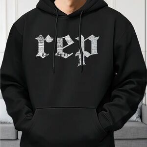 Taylor Swift L/G Reputation Black Hoodie Album Merch Rep Unisex Adult Large NEW